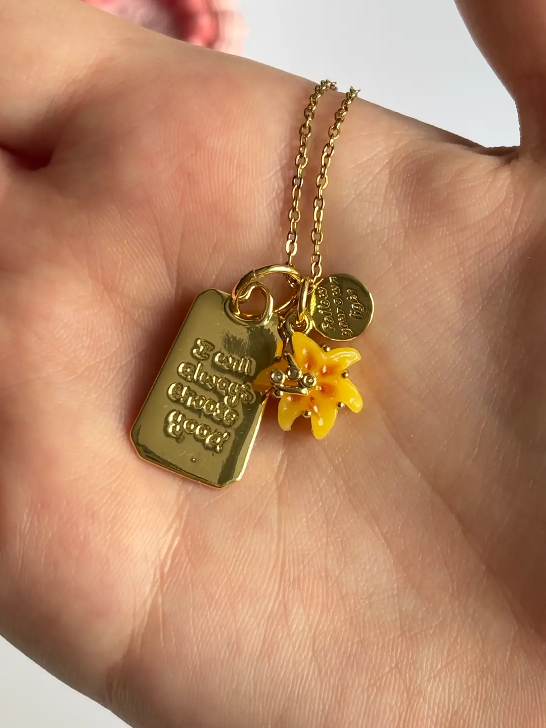 Rapunzel Charm Kolye | I wıll always choose good