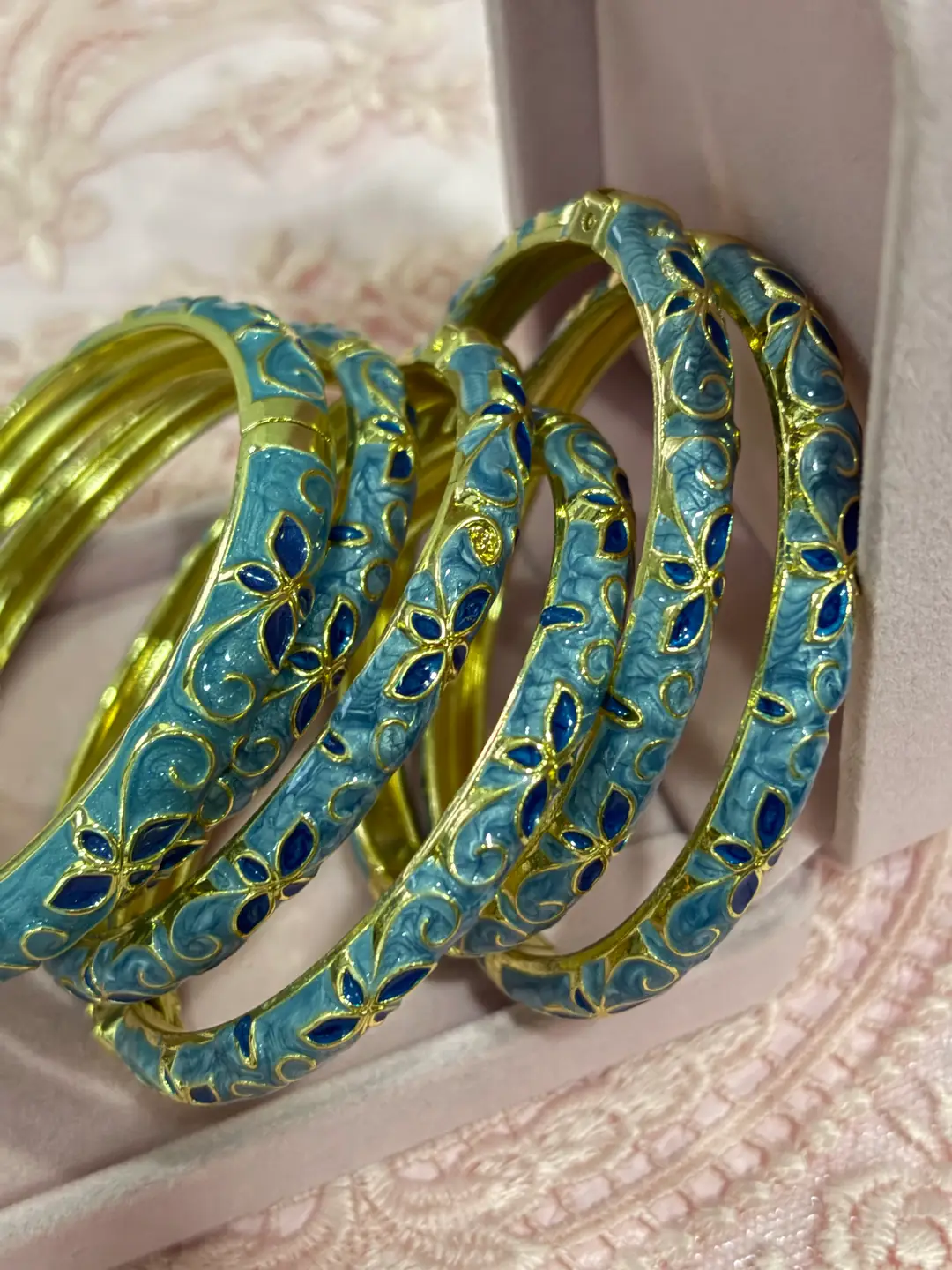 Ürün görseli Blue Flower Mineli Bilezik