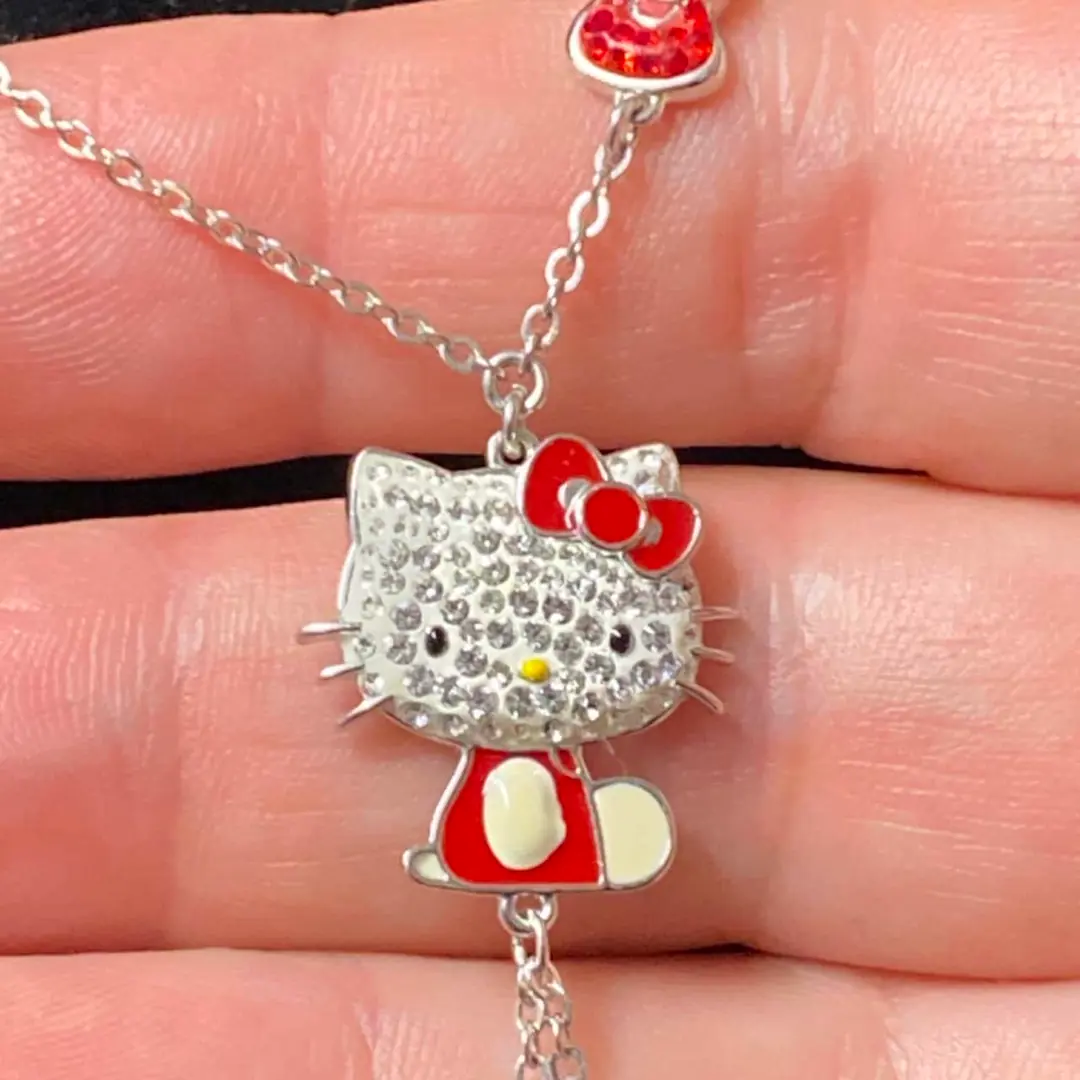 Hello Kitty Red Bow Kolye